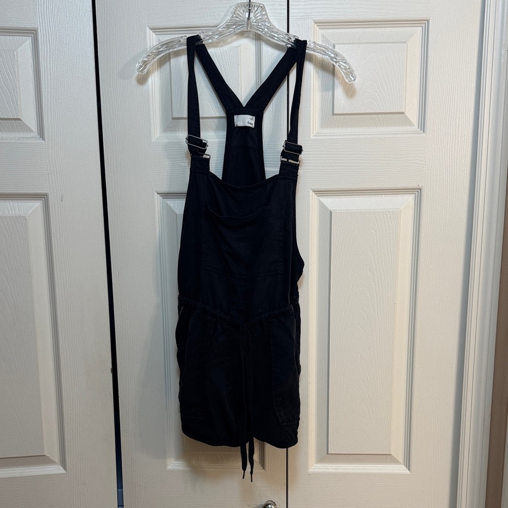 Aritzia Wilfred Black Denim Overalls
